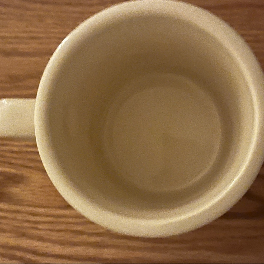 Starbucks Pike Place Ceramic Cream Coffee mug with Black Text - Picture 3 of 4